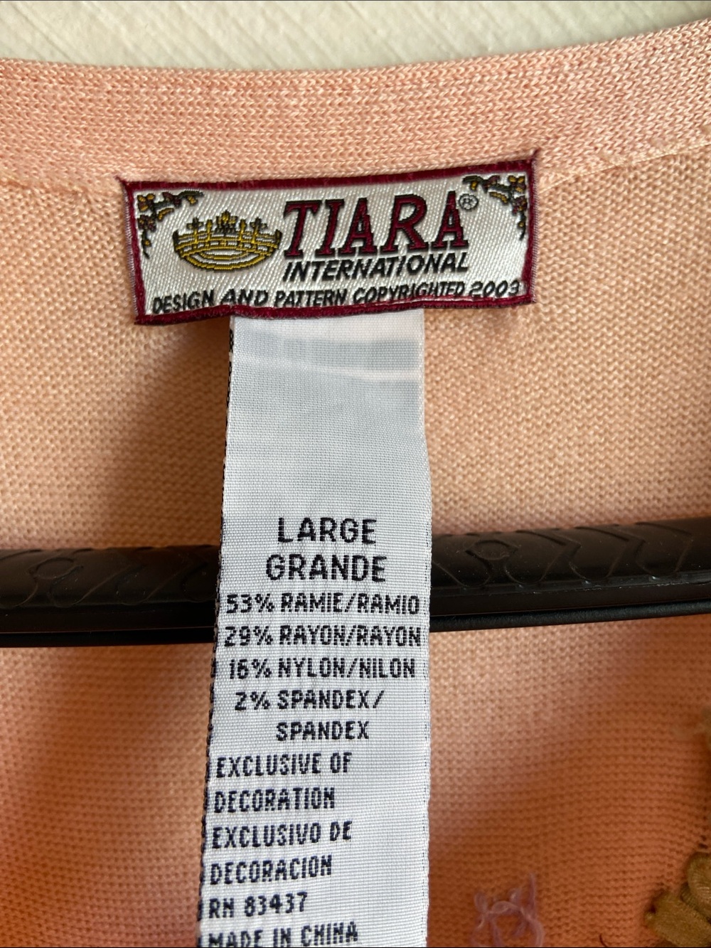 Tiara International Vintage Floral Embroidered Beaded Cardigan
Sweater LG - Picture 4 of 12